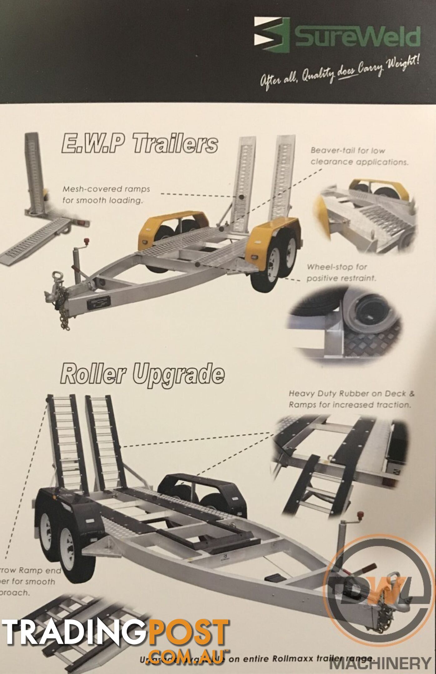 Sureweld Tag Tag/Plant(with ramps) Trailer