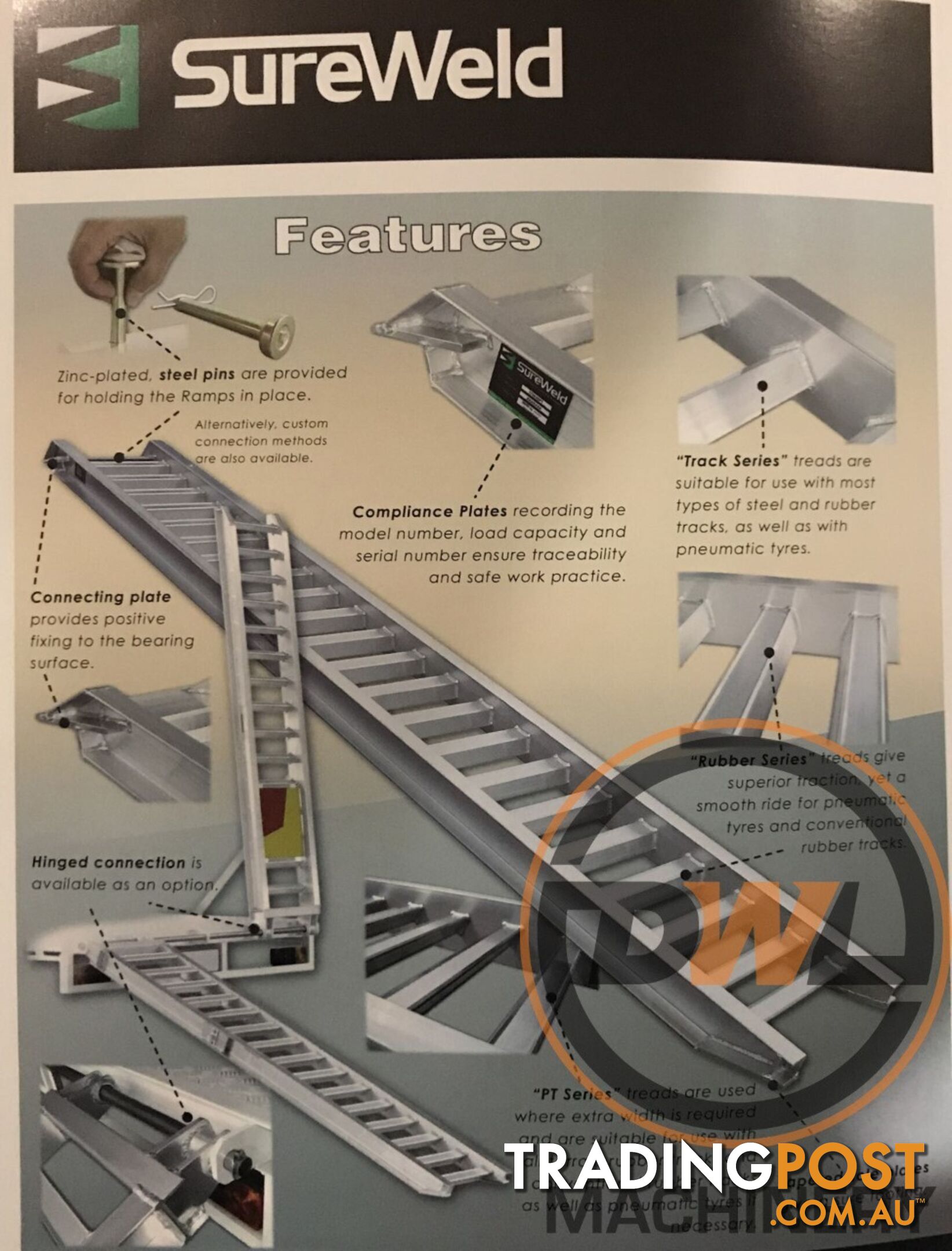 SUREWELD ALUMINIUM LOADING RAMP Loading Ramp Attachments