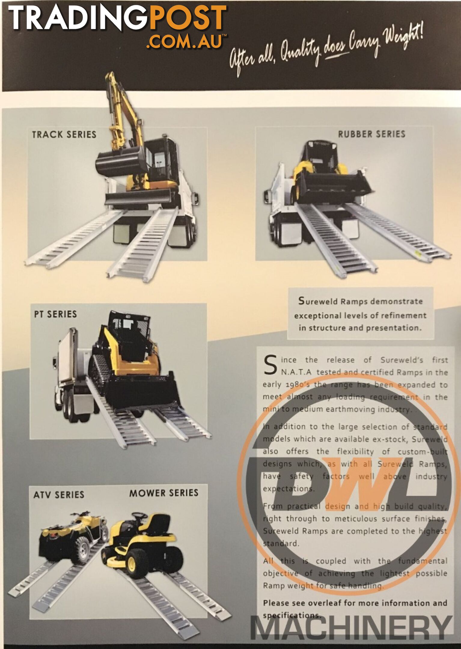 SUREWELD ALUMINIUM LOADING RAMP Loading Ramp Attachments