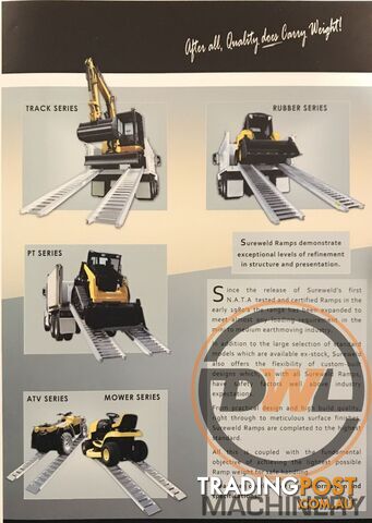 SUREWELD ALUMINIUM LOADING RAMP Loading Ramp Attachments