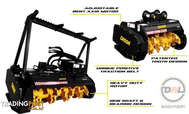 DIGGA MAGNUM MULCHER SUIT SKID STEER Hyd Mulcher Attachments - photo 2 of 18