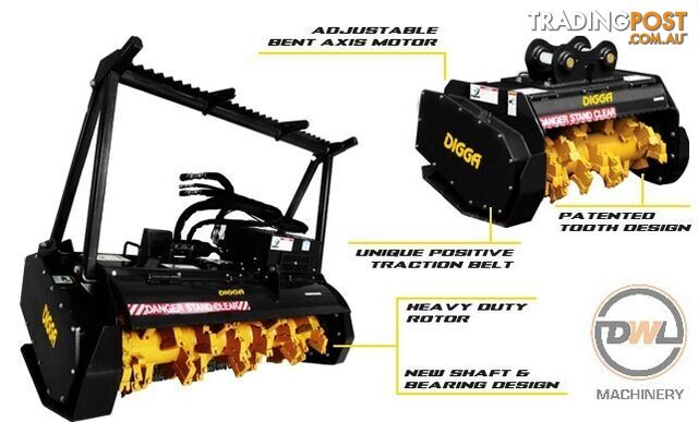 DIGGA MAGNUM MULCHER 12T+ EXCAVATOR Hyd Mulcher Attachments - photo 2 of 24