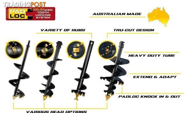 DIGGA MINI LOADER AUGER DRIVE SUIT DINGO, VERMEER, KANGA, BOXER Auger Attachments - photo 3 of 14