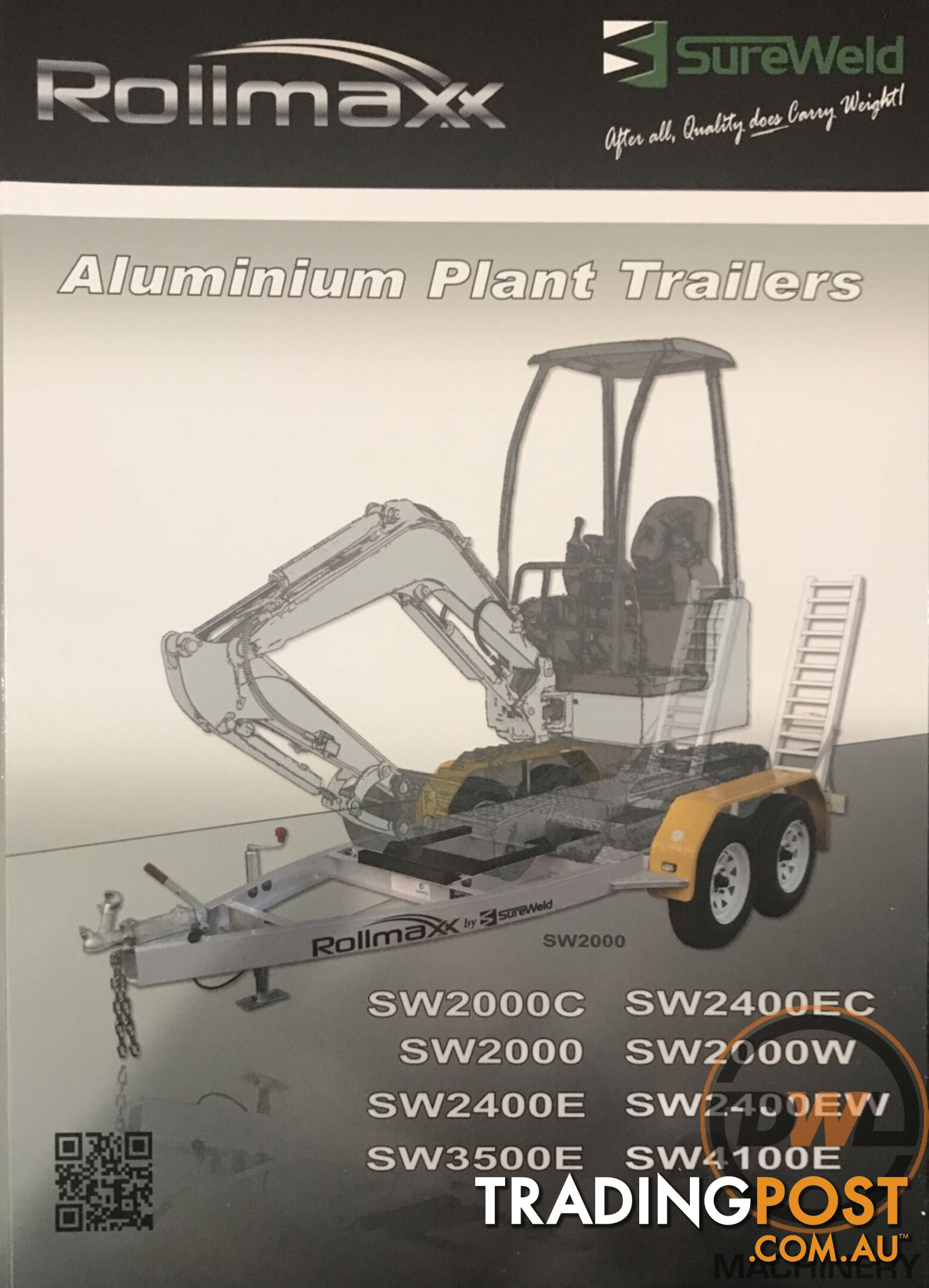 Sureweld Tag Tag/Plant(with ramps) Trailer