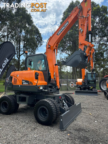 Develon DX55WE Wheeled-Excav Excavator - photo 2 of 6