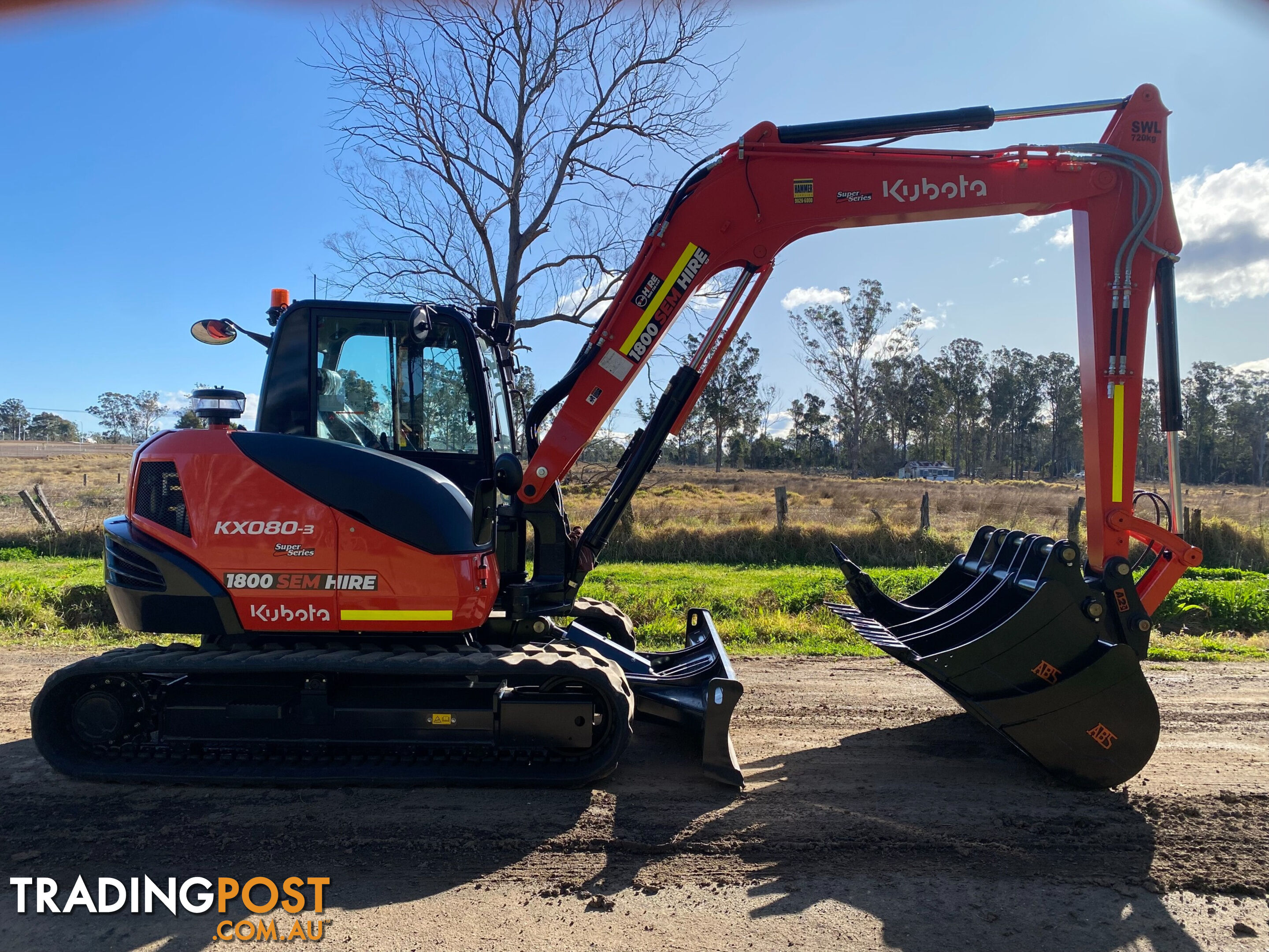 Kubota KX080 Tracked-Excav Excavator