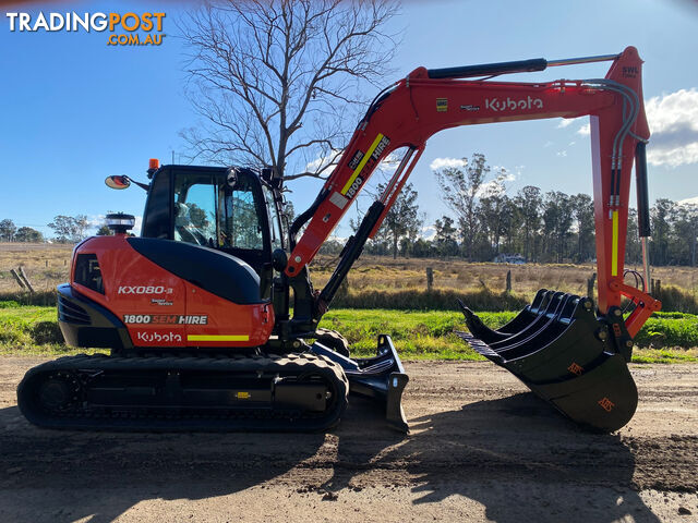 Kubota KX080 Tracked-Excav Excavator