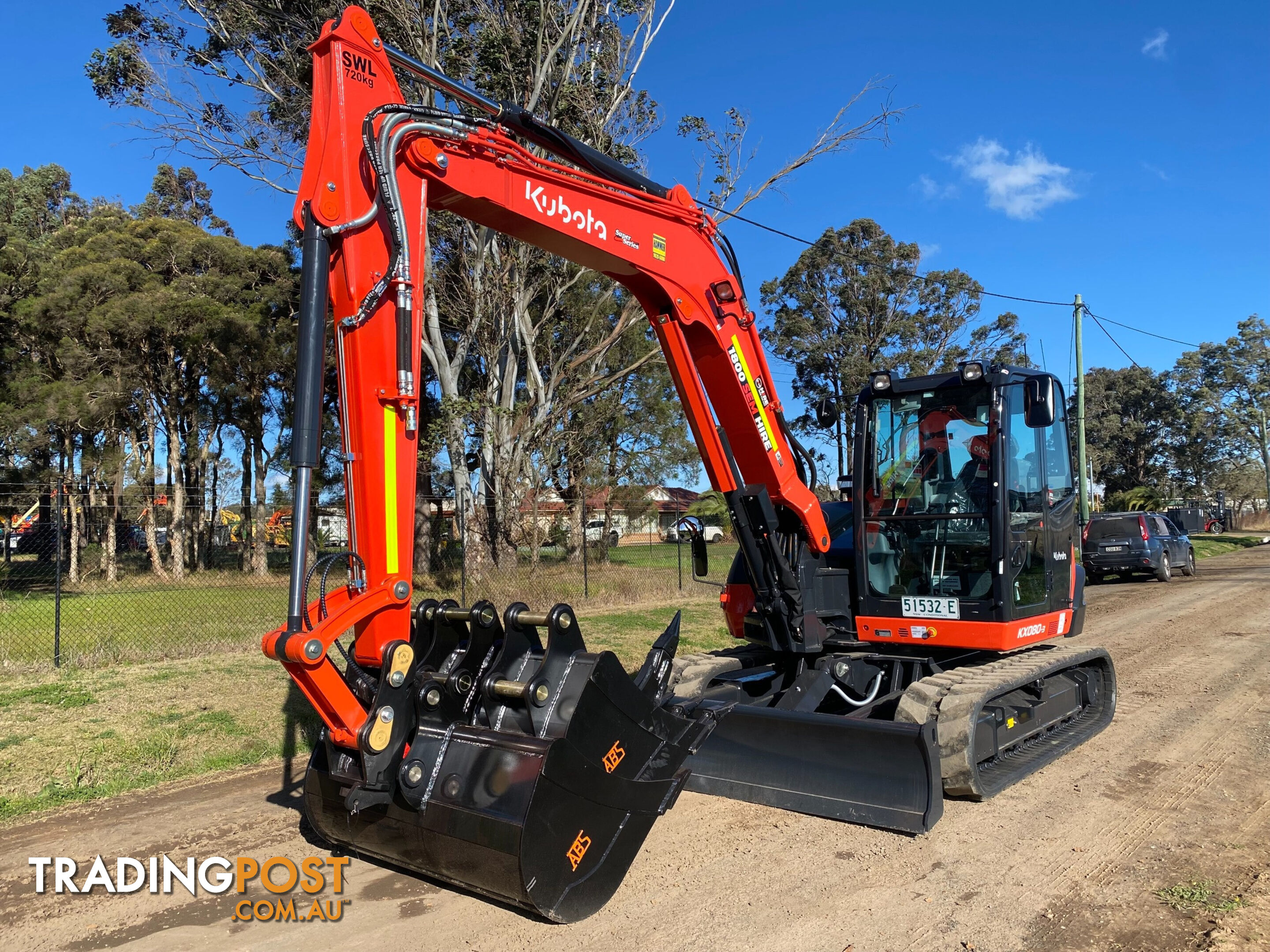 Kubota KX080 Tracked-Excav Excavator