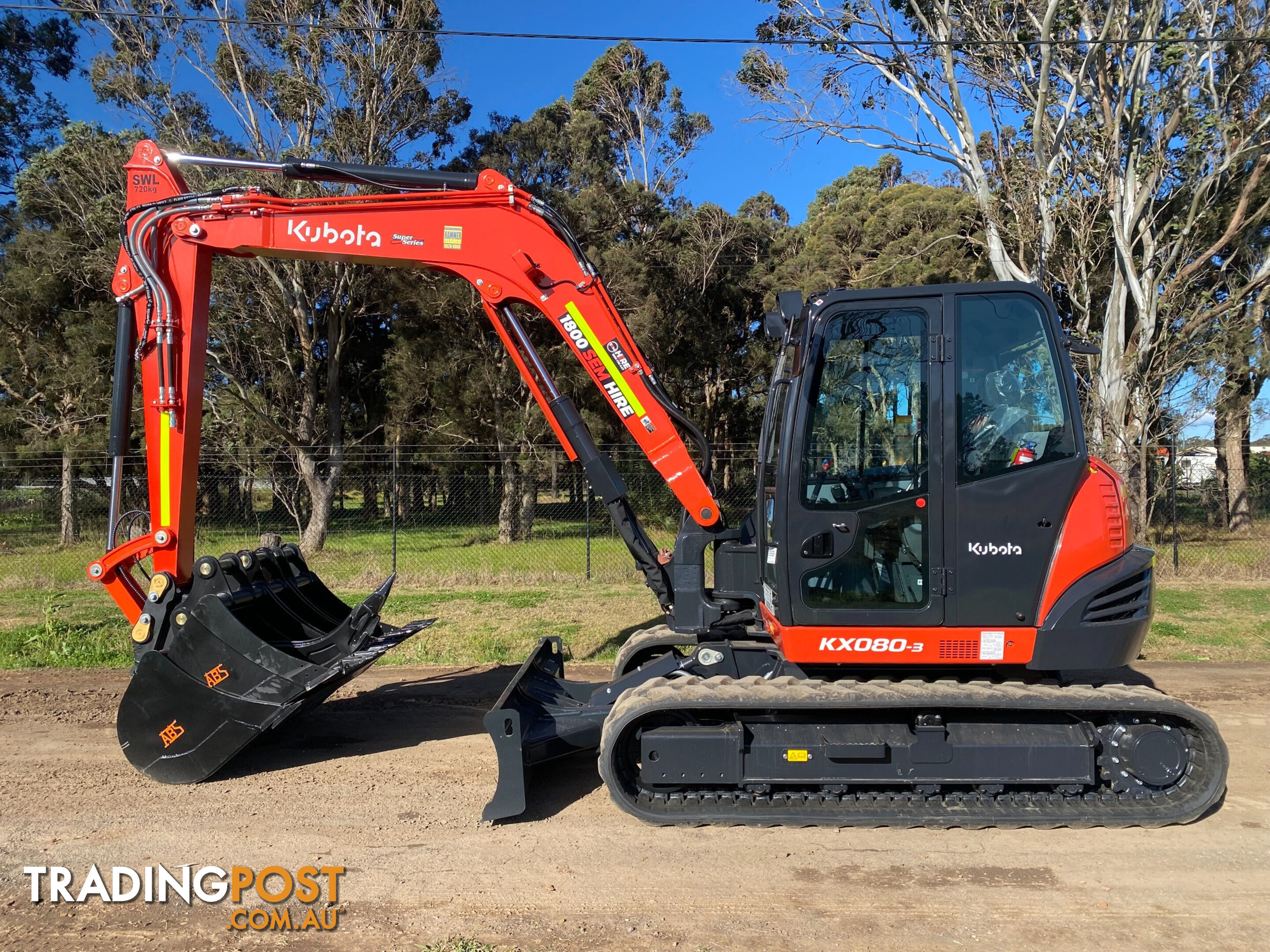 Kubota KX080 Tracked-Excav Excavator