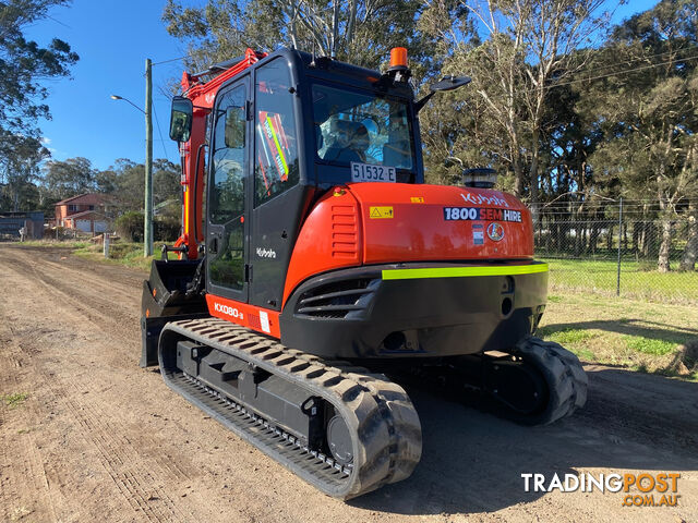 Kubota KX080 Tracked-Excav Excavator