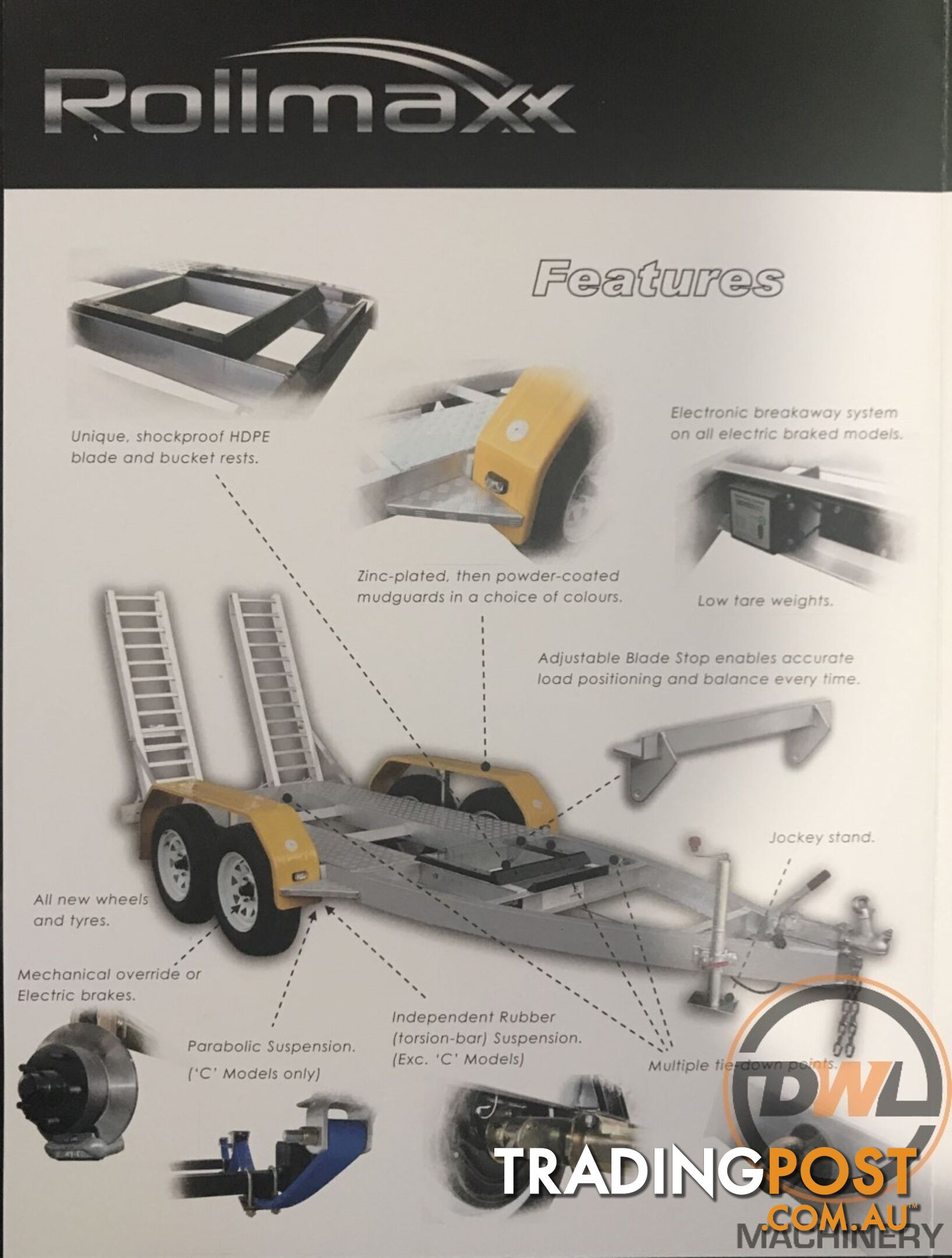 Sureweld Tag Tag/Plant(with ramps) Trailer