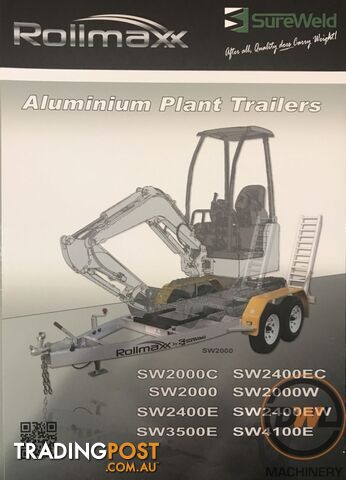 Sureweld Tag Tag/Plant(with ramps) Trailer