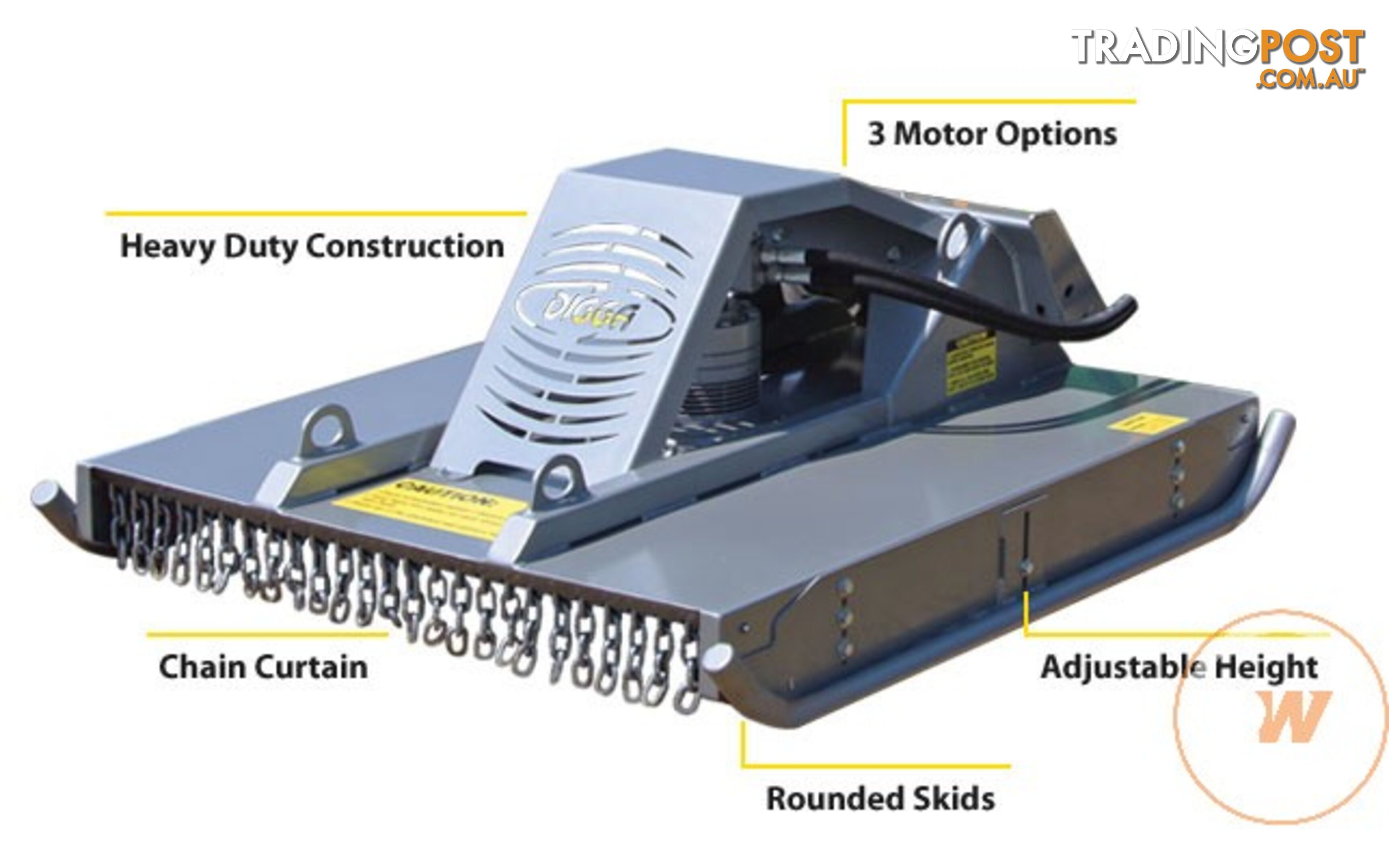DIGGA SLASHER SUIT SKID STEER EXCAVATOR TRACTOR Slasher/Mower Attachments