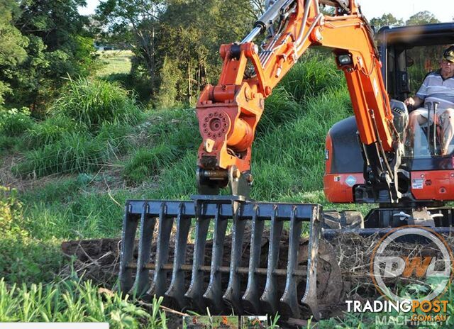 DIGGA STICK RAKE SKID STEER EXCAVATOR TRACTOR BOBCAT Rake Attachments