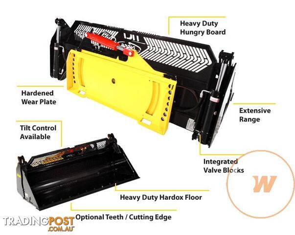 DIGGA 4 IN 1 ROCK GRAPPLE GP BUCKETS Bucket-GP Attachments