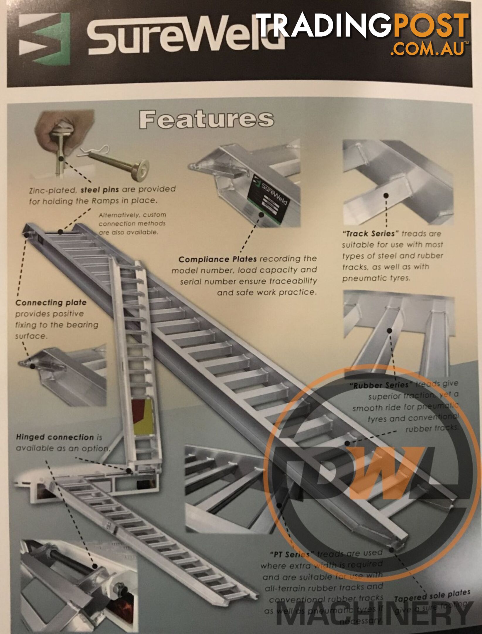 SUREWELD ALUMINIUM LOADING RAMP Loading Ramp Attachments