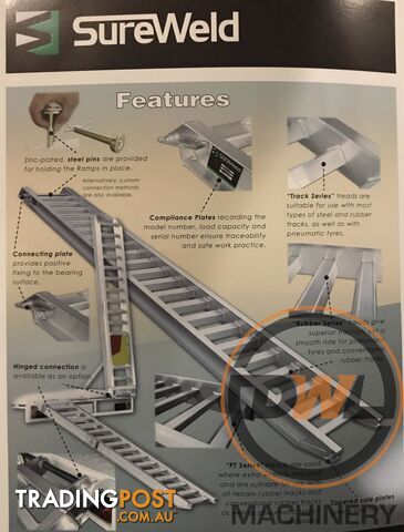 SUREWELD ALUMINIUM LOADING RAMP Loading Ramp Attachments