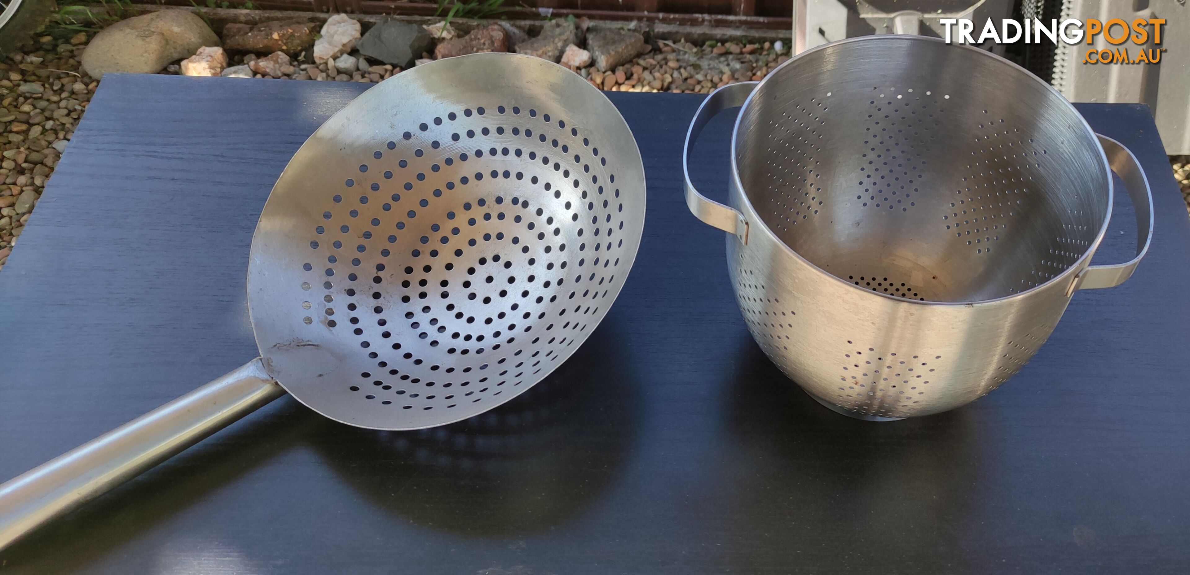 2 Stainless Steel Colanders