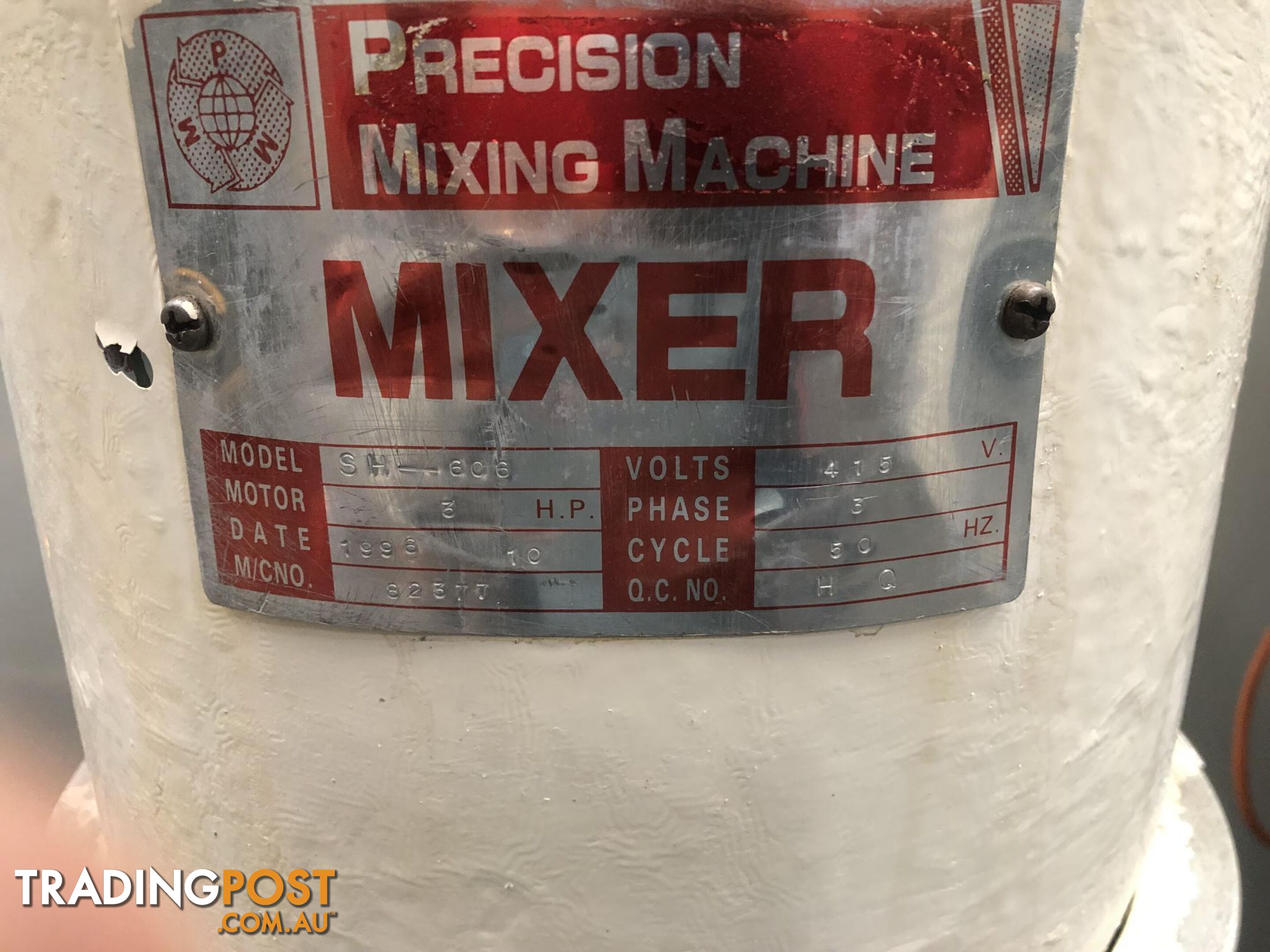 1996 PRECISION DOUGH MIXING MACHINE